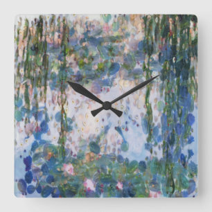 Knoflook Lilies Water Lilies Fine Art Spoof Vierkante Klok