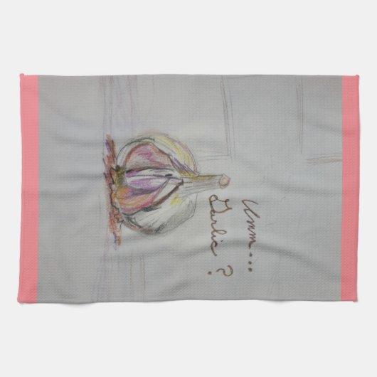 Knoflook Lovers Kitchen Towel Theedoek (Horizontaal)