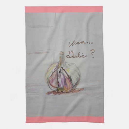 Knoflook Lovers Kitchen Towel Theedoek (Verticaal)