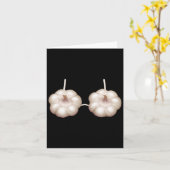 Knoflook Outfit BH Grappige Halloween Kostuum Vrou Kaart (Gele Bloem)