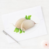 Knoflook Ovale Sticker (Envelop)