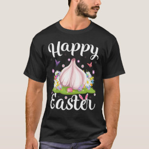 Knoflook Paaseieren jagen bloem knoflook Pasen Zon T-shirt