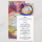 Knoflook Portret Collage Schilderij Artistiek Menu (Voorkant / Achterkant)