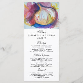 Knoflook Portret Collage Schilderij Artistiek Menu