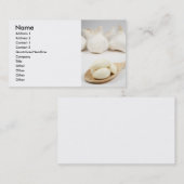 Knoflook-stilleven Visitekaartje (Voorkant / Achterkant)