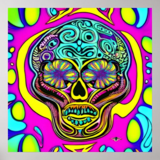 Knoflook van schedels - A.I. Poster (Voorkant)