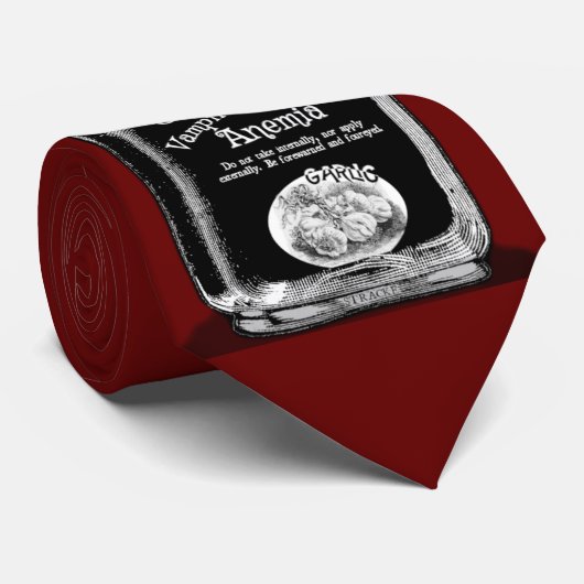 Knoflook voorkomt Vampire-geïnduceerde annemie Str Stropdas (Opgerold)