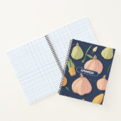 Knoflook Waterverf Kleurrijk Gepersonaliseerd Patr Notitieboek (Binnen)