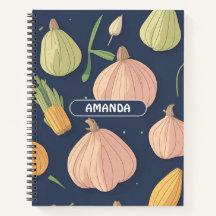 Knoflook Waterverf Kleurrijk Gepersonaliseerd Patr