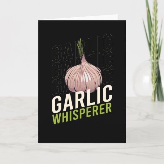 Knoflook Whisperer Garlic Vegetable Cook Kaart (Voorkant)