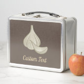 Knoflook Woodcut Icon Metal Lunch Box (In situ)