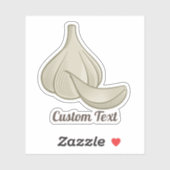 Knoflook Woodcut Icon Sticker (Vel)