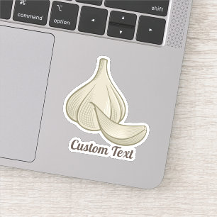 Knoflook Woodcut Icon Sticker
