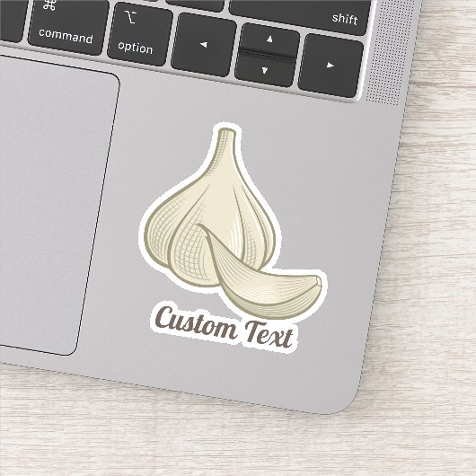 Knoflook Woodcut Icon Sticker (Detail)