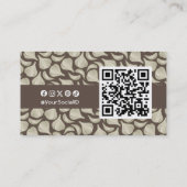 Knoflook Woodcut Icon Visitekaartje (Achterkant)