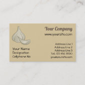 Knoflook Woodcut Icon Visitekaartje (Voorkant)