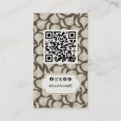 Knoflook Woodcut Icon Visitekaartje (Achterkant)