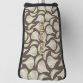 Knoflook Woodcut Pattern Golf Head Hoesje Golfheadcover (Draai 90)