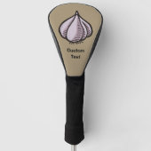 Knoflookbol golfhoofdhoes golfheadcover (Voorkant)