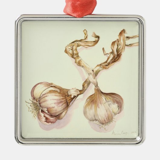 Knoflookbollen 2005 metalen ornament (Voorkant)