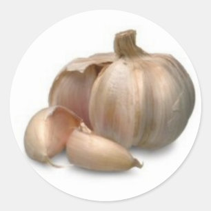 Knoflookbolletje Ronde Sticker