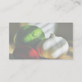 Knoflookbolletjes Spaanse peper Visitekaartje (Achterkant)