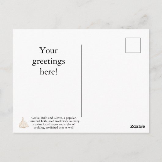 KnoflookBriefkaart aanpassen Briefkaart (Achterkant)