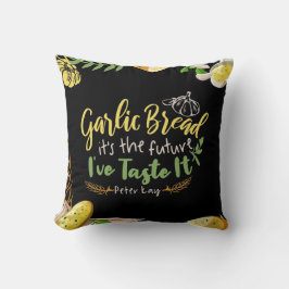 Knoflookbrood is het toekomstige Citaatontwerp Kussen