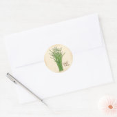 KnoflookChives Herb Round Stickers (Envelop)