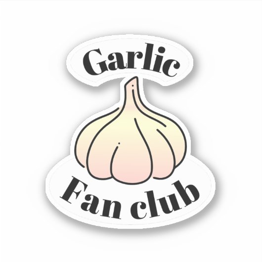 Knoflookfanclub Sticker (Voorkant)