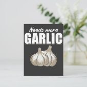 Knoflookhandschoenen Funny Cooking Food Humor Briefkaart (Staand voorkant)