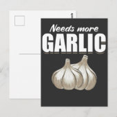 Knoflookhandschoenen Funny Cooking Food Humor Briefkaart (Voorkant / Achterkant)