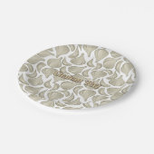 Knoflookhoutsnijpatroon Papieren Bordje (Gekanteld)