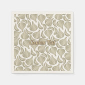 Knoflookhoutsnijpatroon Servet (Voorkant)