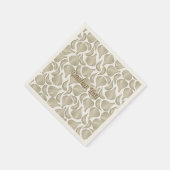 Knoflookhoutsnijpatroon Servet (Hoek)