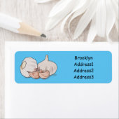 Knoflookillustratie cartoon etiket (Insitu)