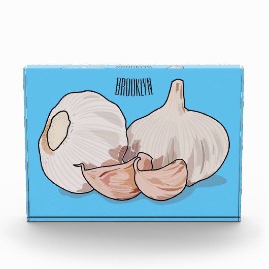Knoflookillustratie cartoon fotoblokken (Voorkant)