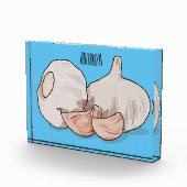 Knoflookillustratie cartoon fotoblokken (Rechts)