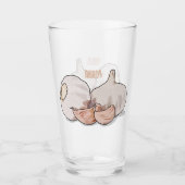 Knoflookillustratie cartoon glas (Voorkant)