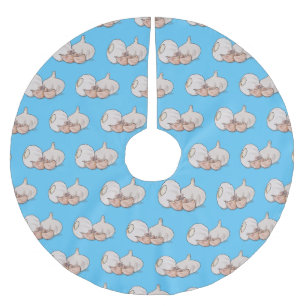 Knoflookillustratie cartoon kerstboom rok