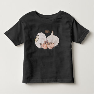 Knoflookillustratie cartoon kinder shirts