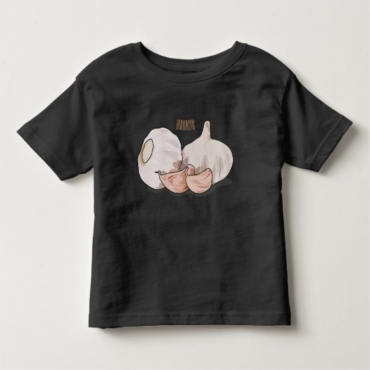 Knoflookillustratie cartoon kinder shirts (Voorkant)