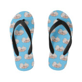 Knoflookillustratie cartoon kinder teenslippers (Voetbed)