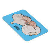 Knoflookillustratie cartoon magneet (Rechterzijde)