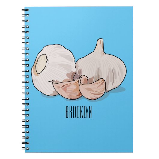 Knoflookillustratie cartoon notitieboek (Voorkant)