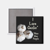 Knoflookliefhebber Leuk Culinair Fotografisch Magneet (Voorkant / Achterkant)