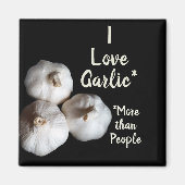 Knoflookliefhebber Leuk Culinair Fotografisch Magneet (Voorkant)