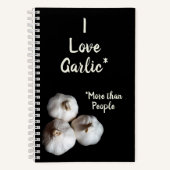 Knoflookliefhebber Leuk Culinair Fotografisch Rece Notitieboek (Voorkant)