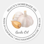 Knoflookolie Modern label (Voorkant)