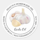 Knoflookolie Modern label (Voorkant)